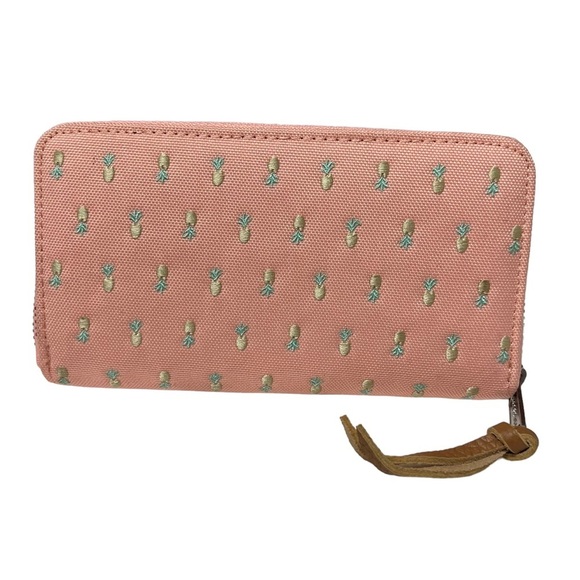 Herschel Supply Company Pink Pineapple Zipper Wallet - Picture 2 of 6
